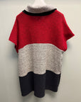 Margaret Winters Color Block short sleeve light weight sweater